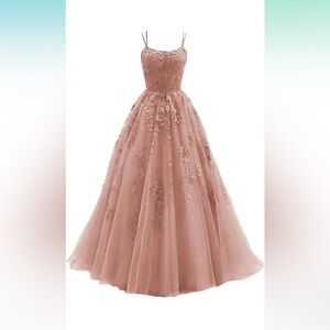 Beautiful pink gown.